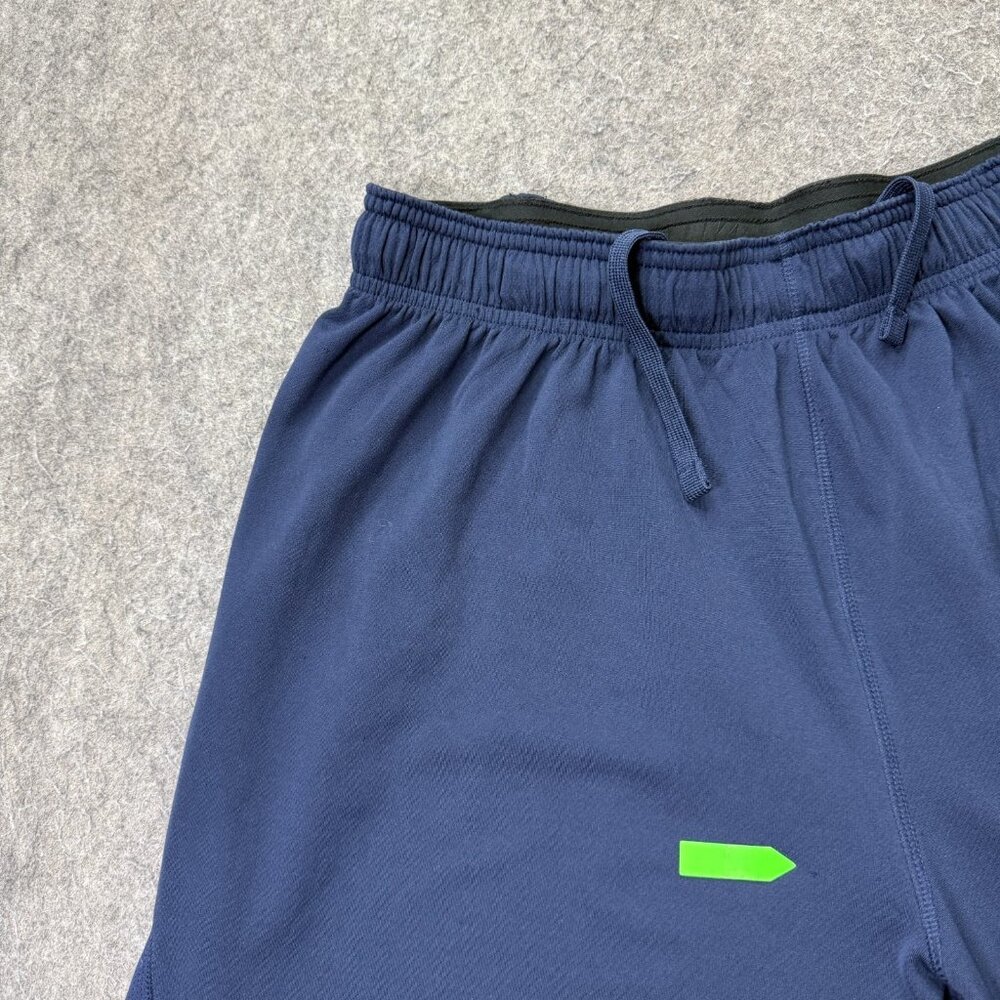 Atlanta Braves Nike Shorts Men M Blue Training 10" Woven Authentic DRI-FIT MLB - Picture 2 of 16